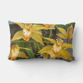 Full Blown Yellow Orchids ランバークッション (裏面)