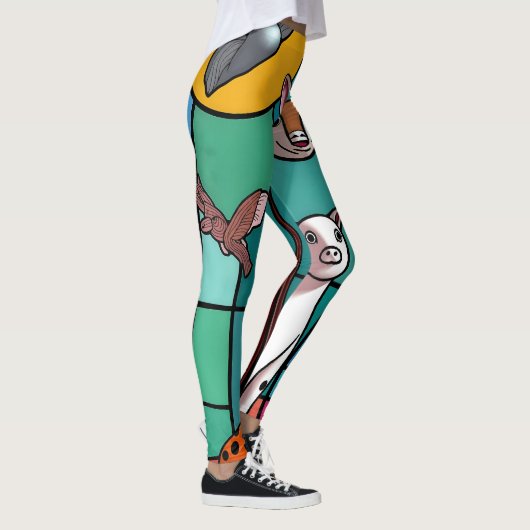 full color 3D レギンス (右)