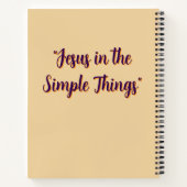 Full Cover Sepia Jesus Notebook - Personalized ノートブック (裏面)