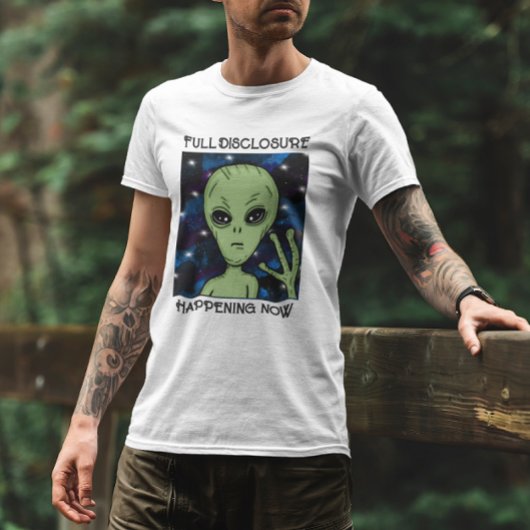 Full Disclosure Happening Now Alien and UFO Tシャツ