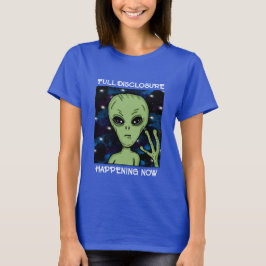 Full Disclosure Honing NowエイリアンとUFO Tシャツ