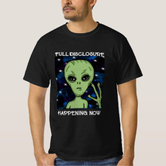 Full Disclosure Honing NowエイリアンとUFO Tシャツ