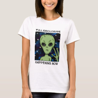Full Disclosure Honing NowエイリアンとUFO Tシャツ