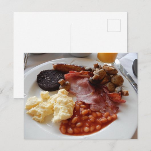 Full English breakfast ポストカード (正面/裏面)