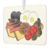 Full English Breakfast UK British Food Cuisine カーエアーフレッシュナー (左)