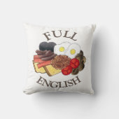 Full English Breakfast UK British Food Cuisine クッション (正面)