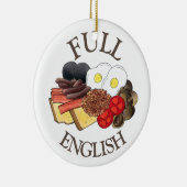 Full English Breakfast UK British Food Cuisine セラミックオーナメント (右)