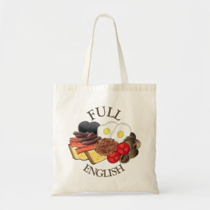 Full English Breakfast UK British Food Cuisine トートバッグ