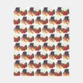 Full English Breakfast UK British Food Cuisine フリースブランケット (正面)