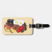 Full English Breakfast UK British Food Cuisine ラゲッジタグ (正面横)