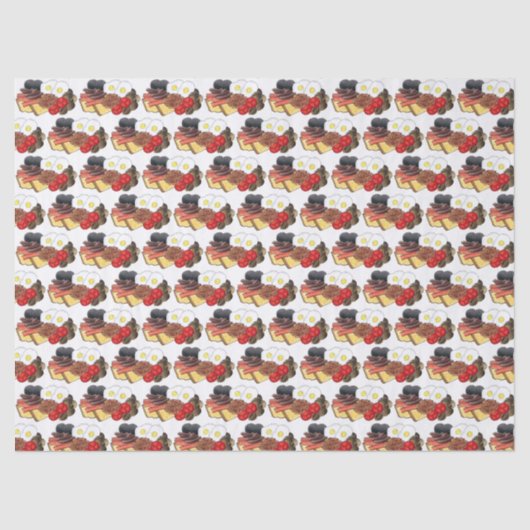 Full English Breakfast UK British Food Cuisine 薄葉紙 (正面)