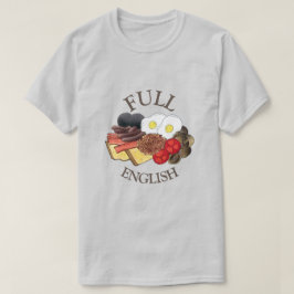 Full English Breakfast UK British Food Cuisine Tシャツ