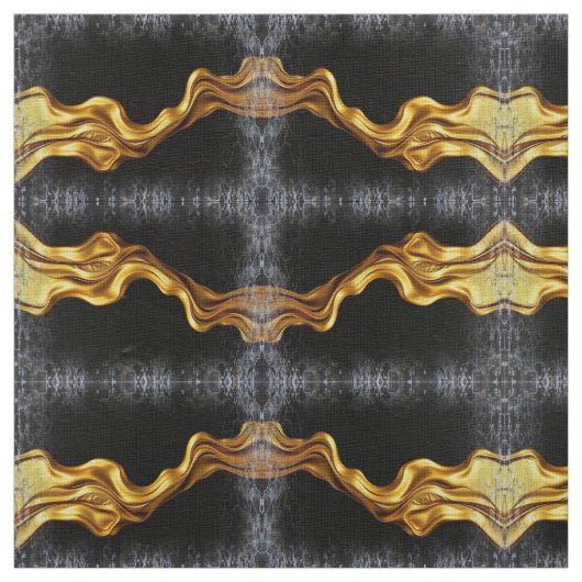 Full Liquid Gold Swirl Pattern Designer Home Fabri ファブリック (見本)