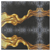 Full Liquid Gold Swirl Pattern Designer Home Fabri ファブリック (クローズアップ)