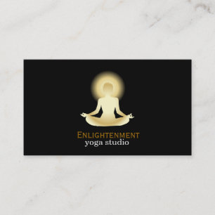 Full Lotus Enlightenment黒背景 名刺