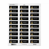 Full Moon、スカル、およびBlue Pumpkin at Night Labels ラベル (フルシート)