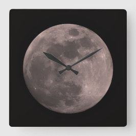 Full Moon スクエア壁時計