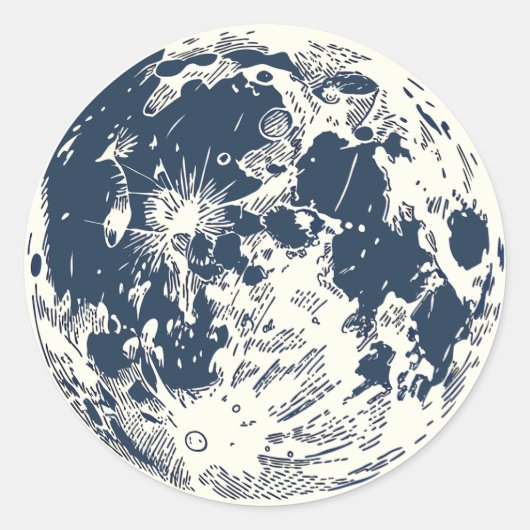 Full Moon ラウンドシール (正面)