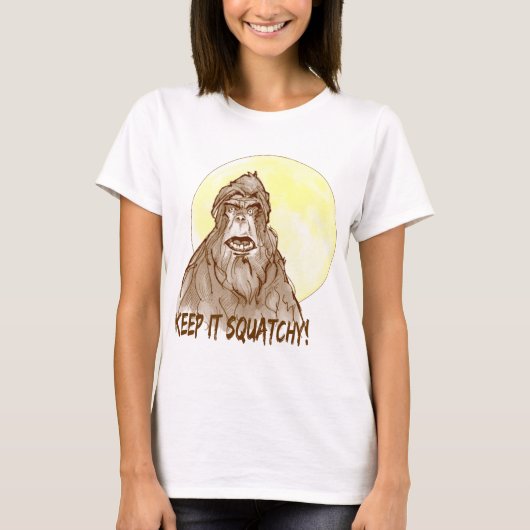 Full Moon 保 IT SQUATCHY - Bigfoot Researcher's Tシャツ (正面)