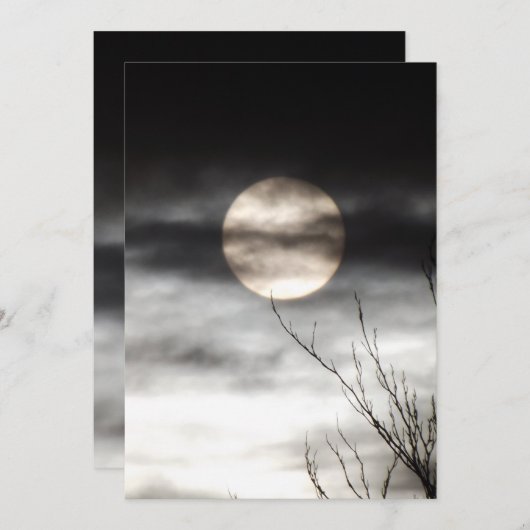 full moon 招待状 (正面/裏面)