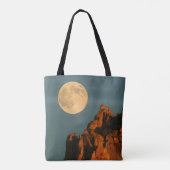 Full Moon | 玄武岩の断崖 スミス・ロック州立公園 トートバッグ (裏面)