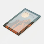 Full Moon | 玄武岩の断崖 スミス・ロック州立公園 ポストイット (アングル)