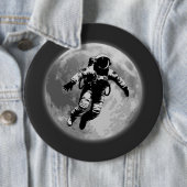 Full Moon and Astronaut 缶バッジ (インサイチュ)