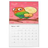 Full Moon Animals 2026 Funny Wall Calendar カレンダー (2月 2027)