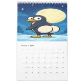 Full Moon Animals 2026 Funny Wall Calendar カレンダー (1月 2027)