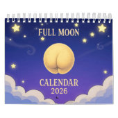 Full Moon Animals 2026 Funny Wall Calendar カレンダー (カバー)