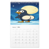 Full Moon Animals 2026 Funny Wall Calendar カレンダー (1月 2026)