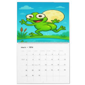 Full Moon Animals 2026 Funny Wall Calendar カレンダー (3月 2026)