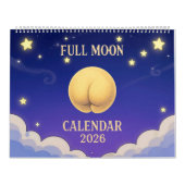 Full Moon Animals 2026 Funny Wall Calendar カレンダー (カバー)