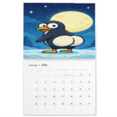 Full Moon Animals 2026 Funny Wall Calendar カレンダー (1月 2026)