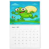 Full Moon Animals 2026 Funny Wall Calendar カレンダー (3月 2027)