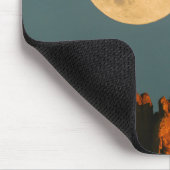 Full Moon | Basalt Cliffs Smith Rock State Park マウスパッド (コーナー)