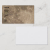 Full Moon Business Cardカードのパーソナライズ 名刺 (正面/裏面)