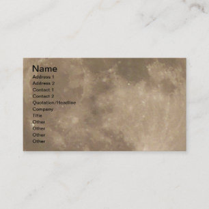 Full Moon Business Cardカードのパーソナライズ 名刺
