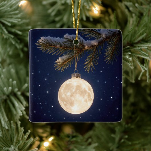 Full Moon Christmas Ornament セラミックオーナメント (ツリー)