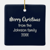 Full Moon Christmas Ornament セラミックオーナメント (裏面)