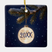 Full Moon Christmas Ornament セラミックオーナメント (正面)