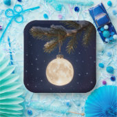 Full Moon Christmas Ornament ペーパープレート (パーティー)