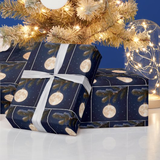 Full Moon Christmas Ornament ラッピングペーパー (クリスマス)