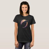 Full Moon Crow Raven Flying Bird Halloween  1 Tシャツ (正面フル)