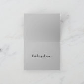 Full Moon Elkシルエット考えるズオブユーカード カード (内部)