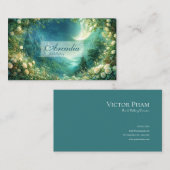 Full Moon Garden and Starry Green Mountain Valley 名刺 (正面/裏面)