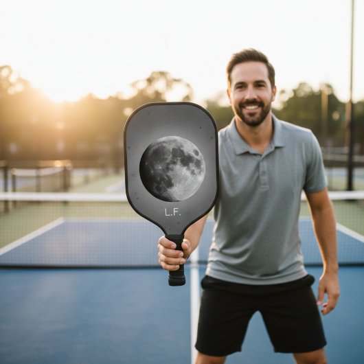 Full Moon Graphic Personalized Pickleball Paddle ピックルボールラケット