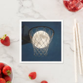 Full Moon In a Basketball Net スタンダードカクテルナプキン (インサイチュ)