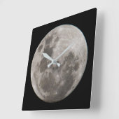 Full Moon | Johannesburg South Africa スクエア壁時計 (傾斜)