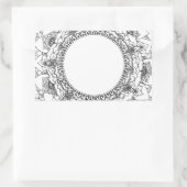 Full Moon Mandala Rectangleステッカー 長方形シール (バッグ)